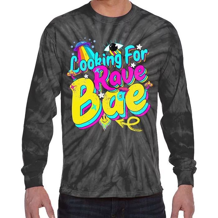 Rave Bae Outfit Trippy Vintage Tops Looking For Rave Bae Tie-Dye Long Sleeve Shirt