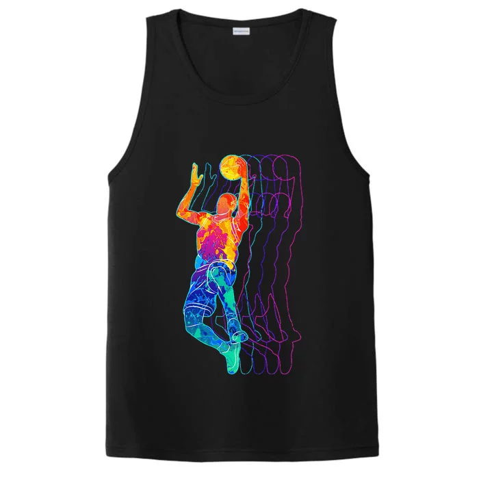 Retro Basketball Player Gift Performance Tank