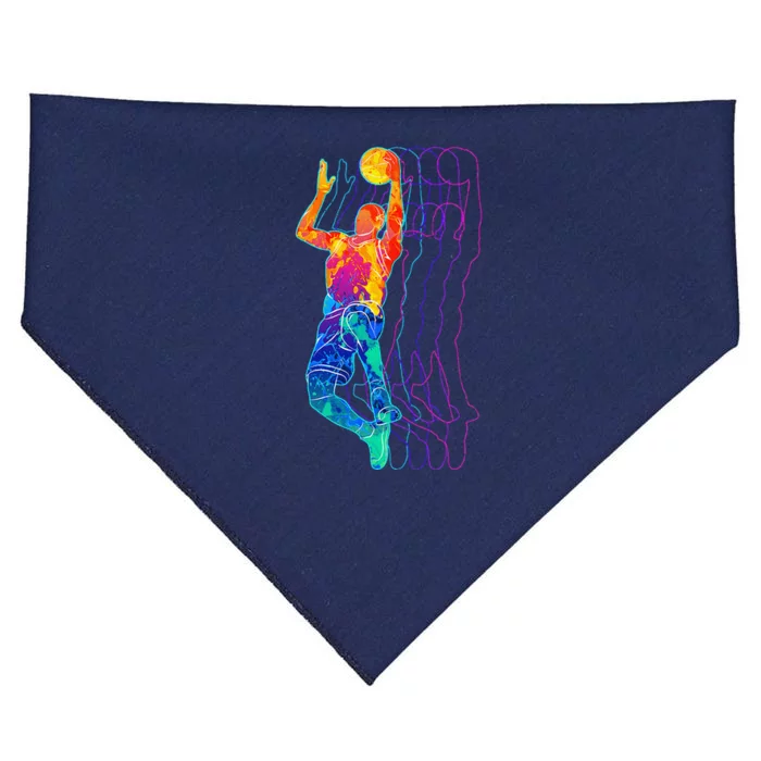 Retro Basketball Player Gift USA-Made Doggie Bandana