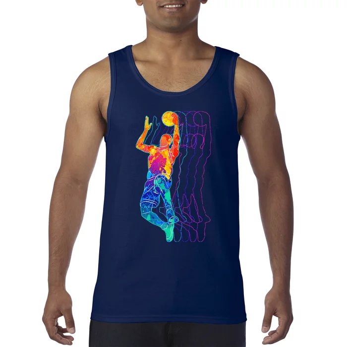 Retro Basketball Player Gift Tank Top