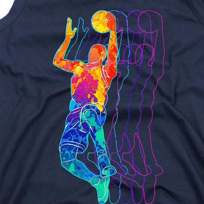 Retro Basketball Player Gift Tank Top