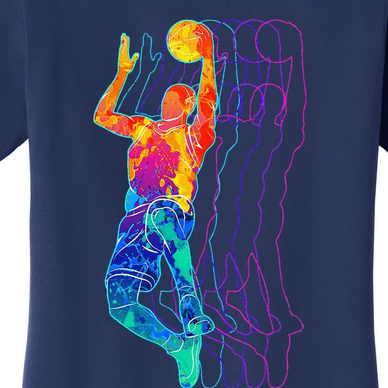 Retro Basketball Player Gift Women's T-Shirt