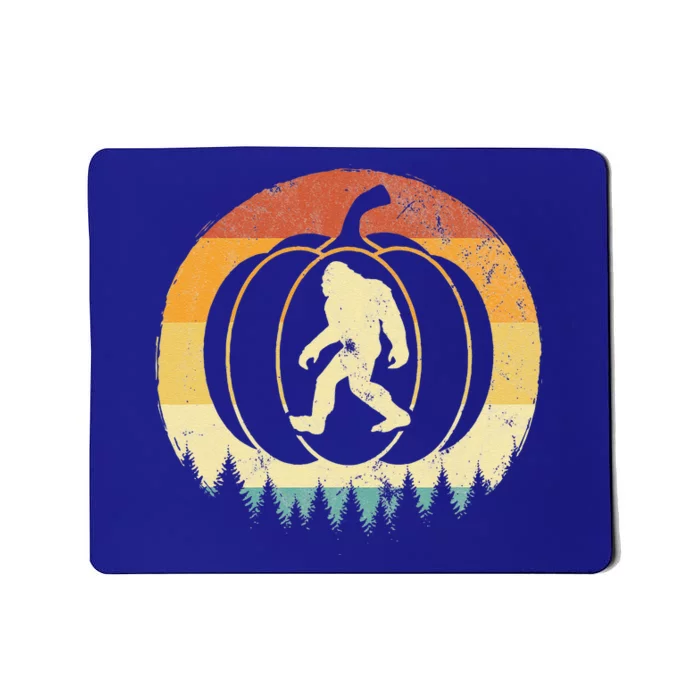 Retro Bigfoot Pumpkin Vintage Halloween Costume 80s Gift Mousepad