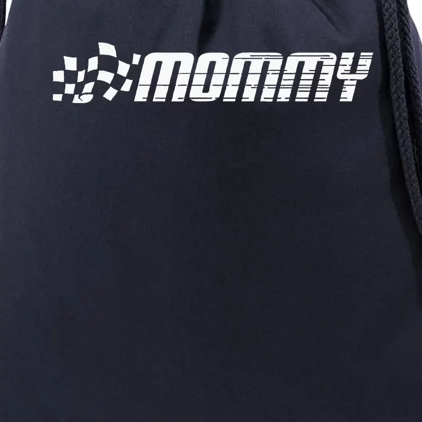 Racing Birthday Party Mommy Drawstring Bag