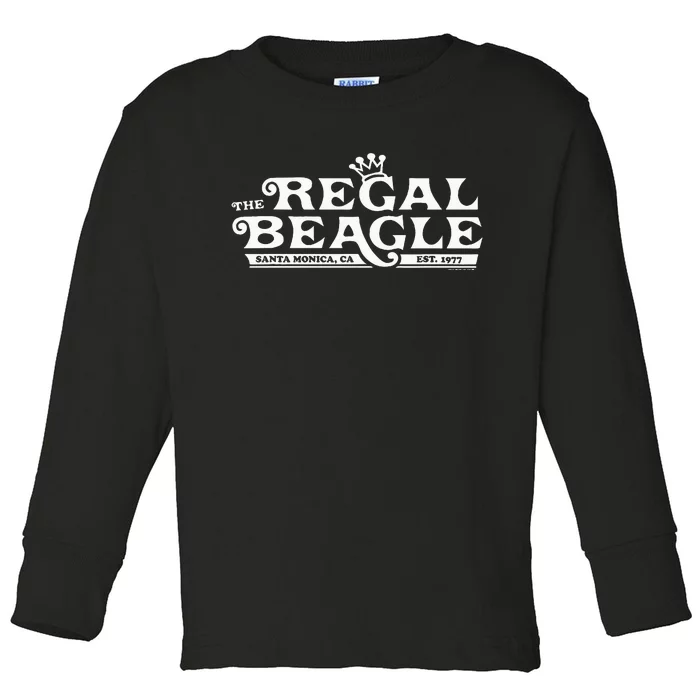 Regal Beagle Pub ThreeS Company Retro Tv Show Toddler Long Sleeve Shirt