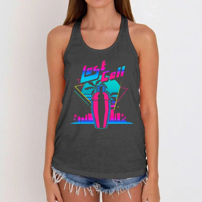 Retro Bar & Pub Owner Saying Mixologist Bartender Women's Knotted Racerback Tank