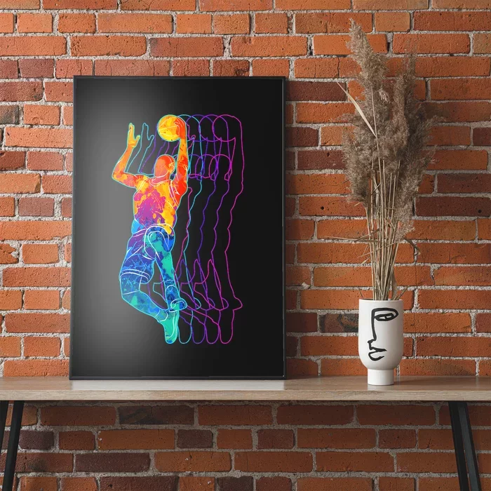 Retro Basketball Player Gift Poster