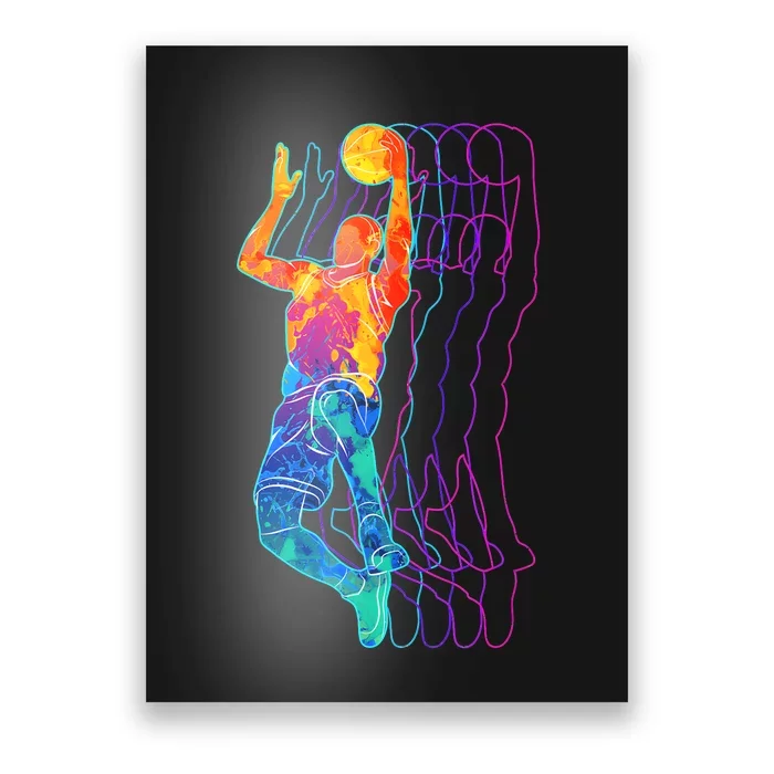 Retro Basketball Player Gift Poster