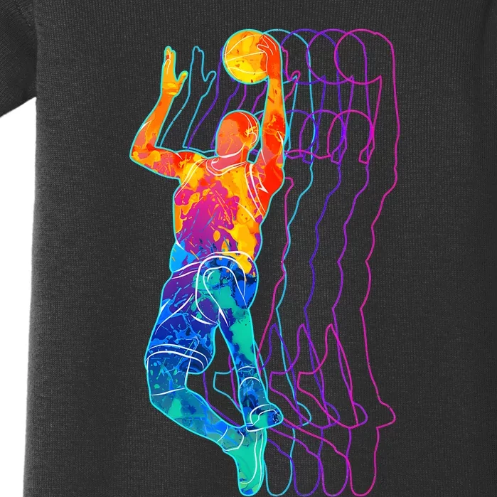 Retro Basketball Player Gift Baby Bodysuit