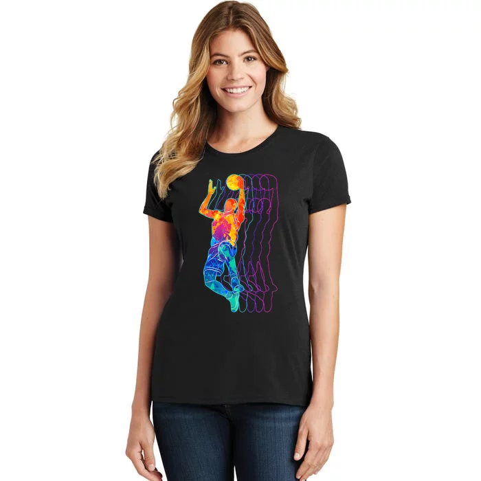 Retro Basketball Player Gift Women's T-Shirt