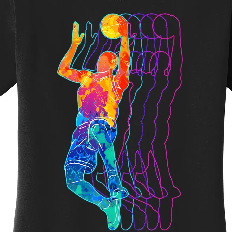 Retro Basketball Player Gift Women's T-Shirt