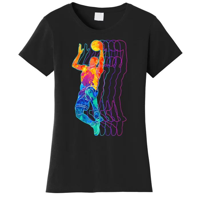 Retro Basketball Player Gift Women's T-Shirt