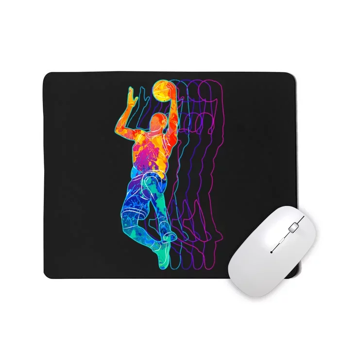 Retro Basketball Player Gift Mousepad