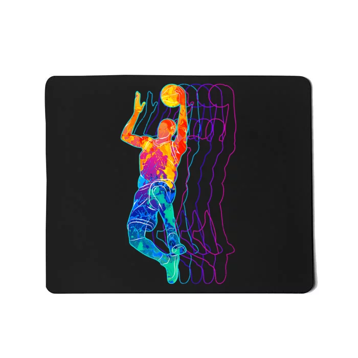 Retro Basketball Player Gift Mousepad