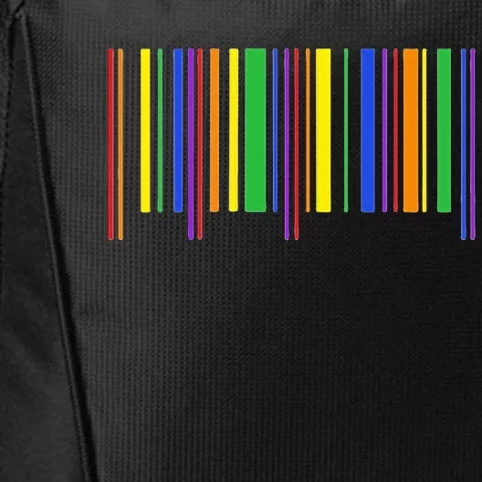 Rainbow Barcode Pride Month Subtle Lgbt Design Gay Rights City Backpack