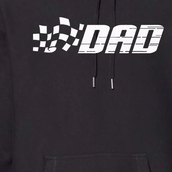 Racing Birthday Party Matching Family Race Car Pit Crew Dad Premium Hoodie