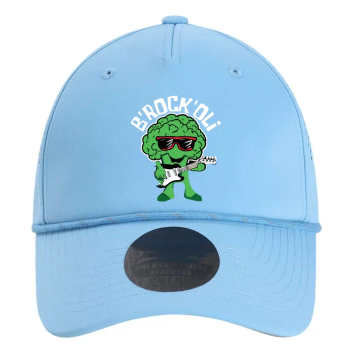 Rocking Broccoli Playing Guitar Veggie Vegetable Vegetarian Performance The Dyno Cap