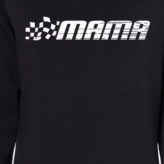 Racing Birthday Party Race Car Pit Crew Mama Womens California Wash Sweatshirt