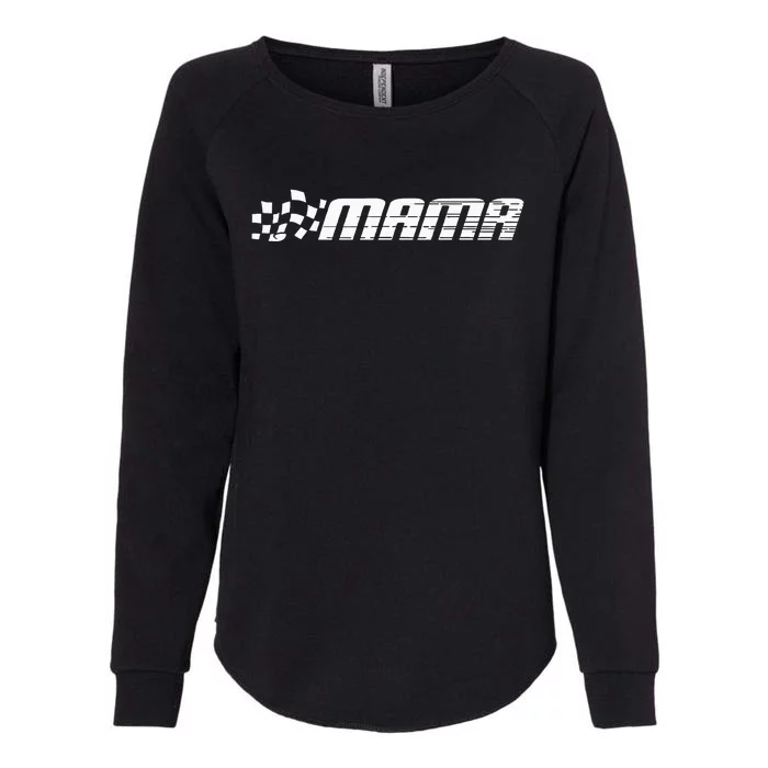 Racing Birthday Party Race Car Pit Crew Mama Womens California Wash Sweatshirt