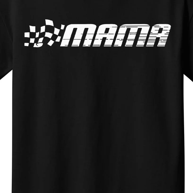 Racing Birthday Party Race Car Pit Crew Mama Kids T-Shirt