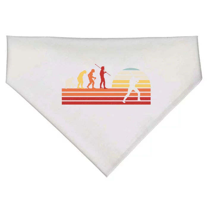 Retro Baseball Player Gift Vintage Baseballer Baseball Funny Gift USA-Made Doggie Bandana