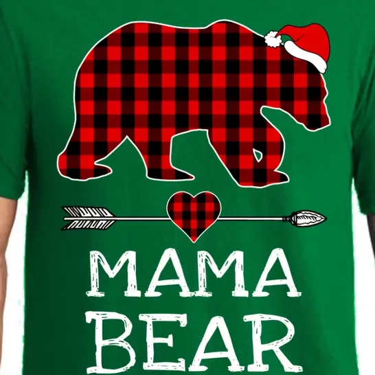 Red Buffalo Plaid Mama Bear Christmas Pajama Family Pajama Set