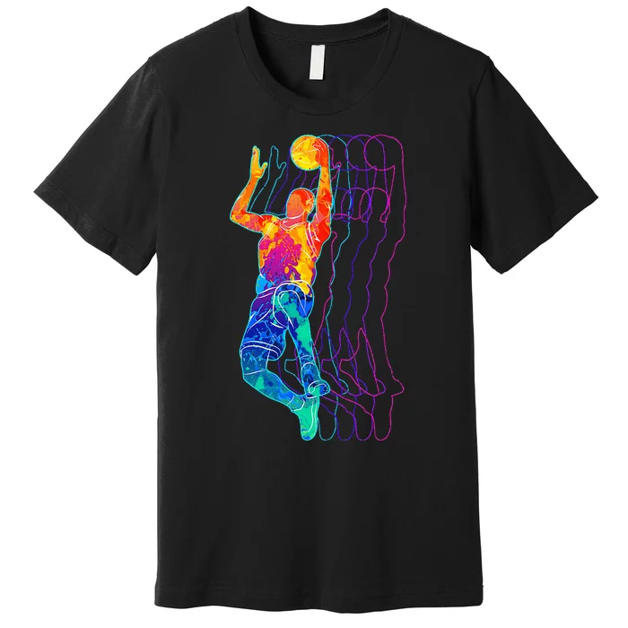 Retro Basketball Player Premium T-Shirt