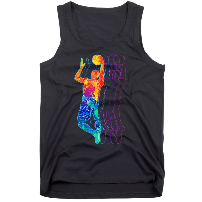 Retro Basketball Player Tank Top