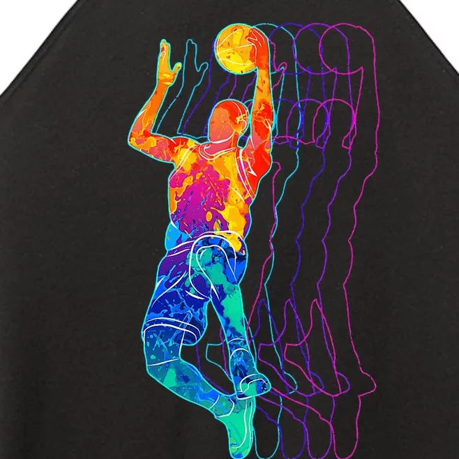 Retro Basketball Player Women’s Perfect Tri Rocker Tank