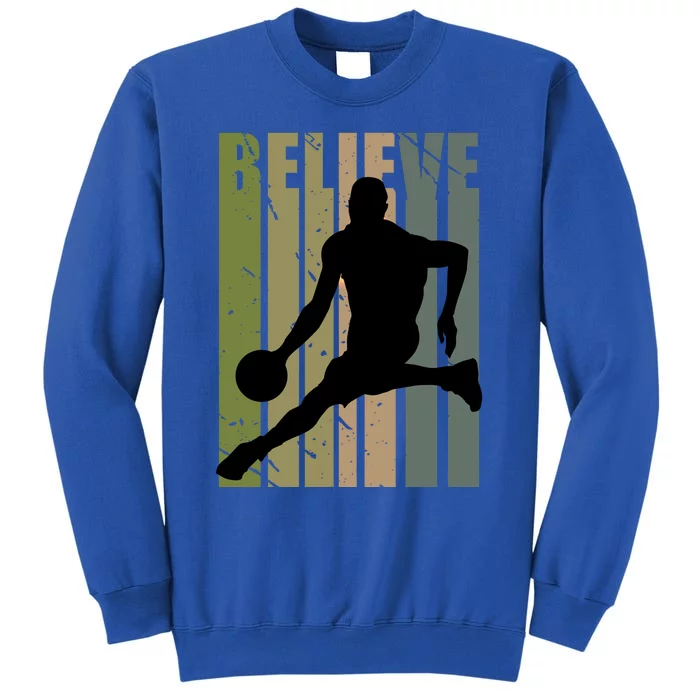 Retro Basketball Player Coach Coaching Cool Vintage Cute Gift Sweatshirt