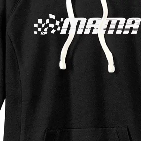 Racing Birthday Party Matching Family Race Car Pit Crew Mama Women's Fleece Hoodie