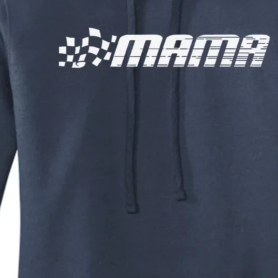 Racing Birthday Party Matching Family Race Car Pit Crew Mama Women's Pullover Hoodie