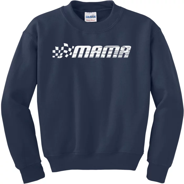 Racing Birthday Party Matching Family Race Car Pit Crew Mama Kids Sweatshirt