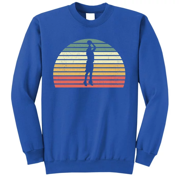 Retro Basketball Player Hoops Baller Cute Gift Vintage Basketball Meaningful Gif Sweatshirt