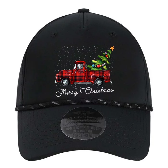 Red Buffalo Plaid Pickup Truck With Tree Merry Christmas Gift Performance The Dyno Cap