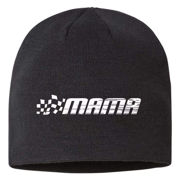 Racing Birthday Party Matching Family Race Car Pit Crew Mama 8 1/2in Sustainable Knit Beanie