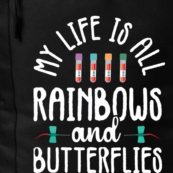 Rainbow Butterflies Phlebotomist Phlebotomy Technician Nurse Daily Commute Backpack