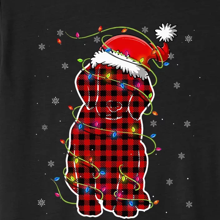 Red Buffalo Plaid Beagle Santa Christmas Pajama Matching ChromaSoft Performance T-Shirt