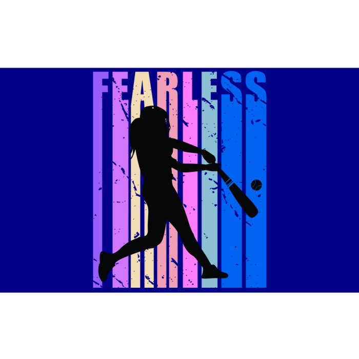 Retro Baseball Queen Fearless Motivational Inspirational Gift Bumper Sticker