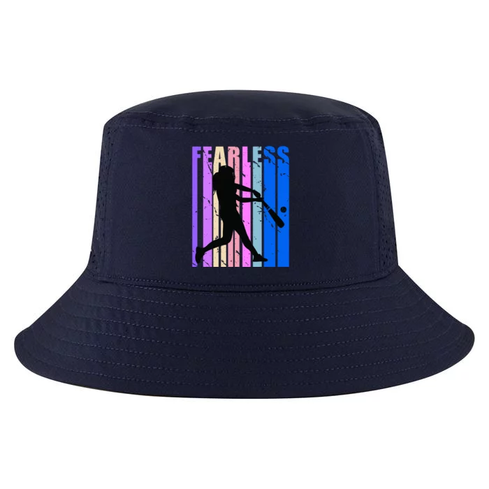 Retro Baseball Queen Fearless Motivational Inspirational Gift Cool Comfort Performance Bucket Hat