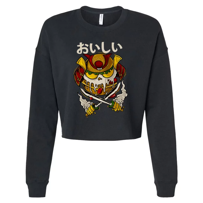 Ronin Burger Cropped Pullover Crew