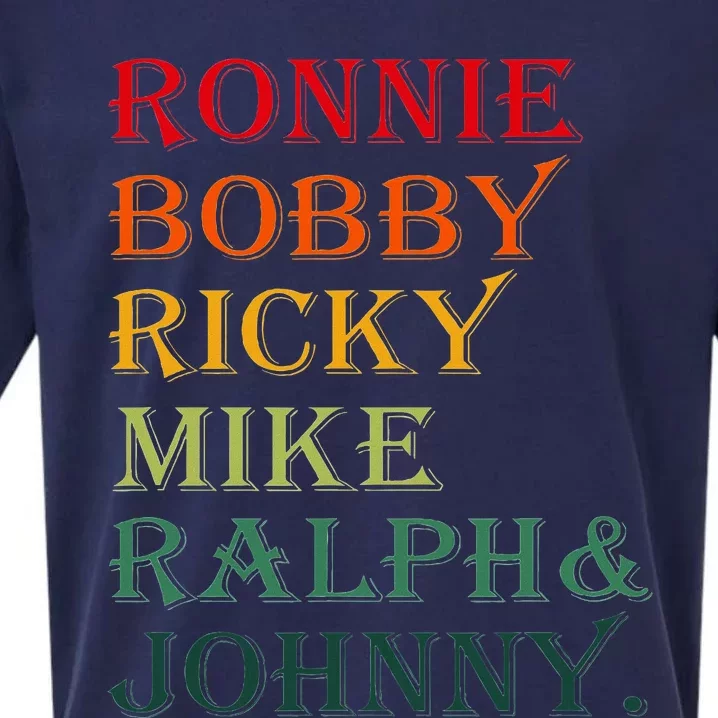 Ronnie Bobby Ricky Mike Ralph And Johnny Sueded Cloud Jersey T-Shirt