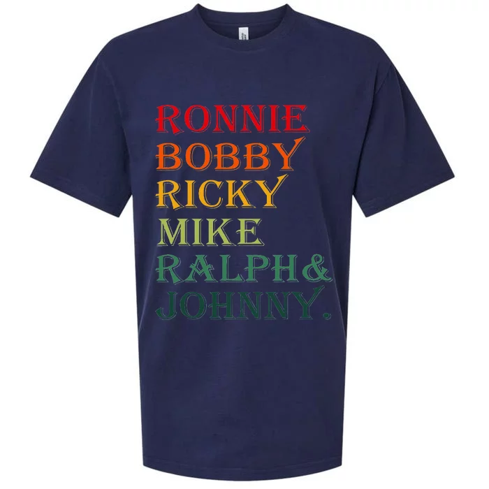 Ronnie Bobby Ricky Mike Ralph And Johnny Sueded Cloud Jersey T-Shirt