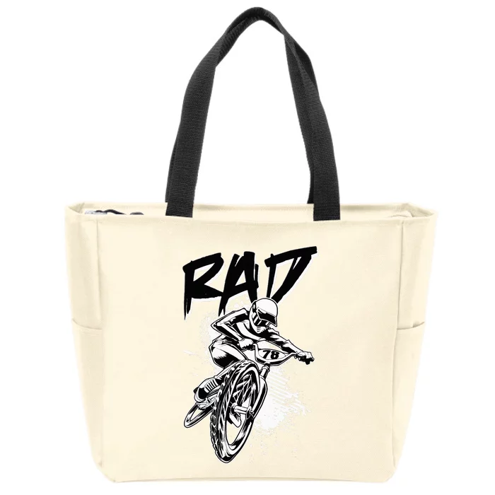 Rad Bmx Zip Tote Bag