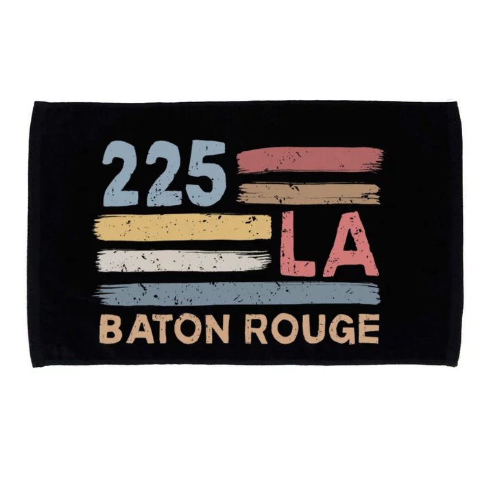 Retro Baton Rouge Area Code 225 Residents State Louisiana Microfiber Hand Towel