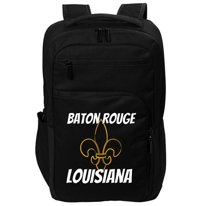 Retro Baton Rouge La Louisiana Apparel Souvenir Impact Tech Backpack