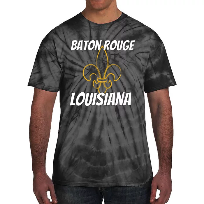 Retro Baton Rouge La Louisiana Apparel Souvenir Tie-Dye T-Shirt