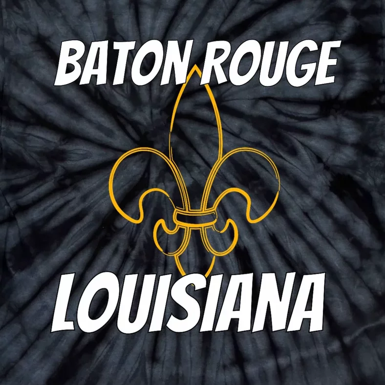 Retro Baton Rouge La Louisiana Apparel Souvenir Tie-Dye T-Shirt