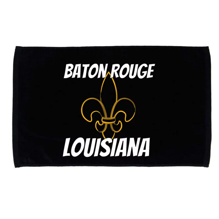 Retro Baton Rouge La Louisiana Apparel Souvenir Microfiber Hand Towel