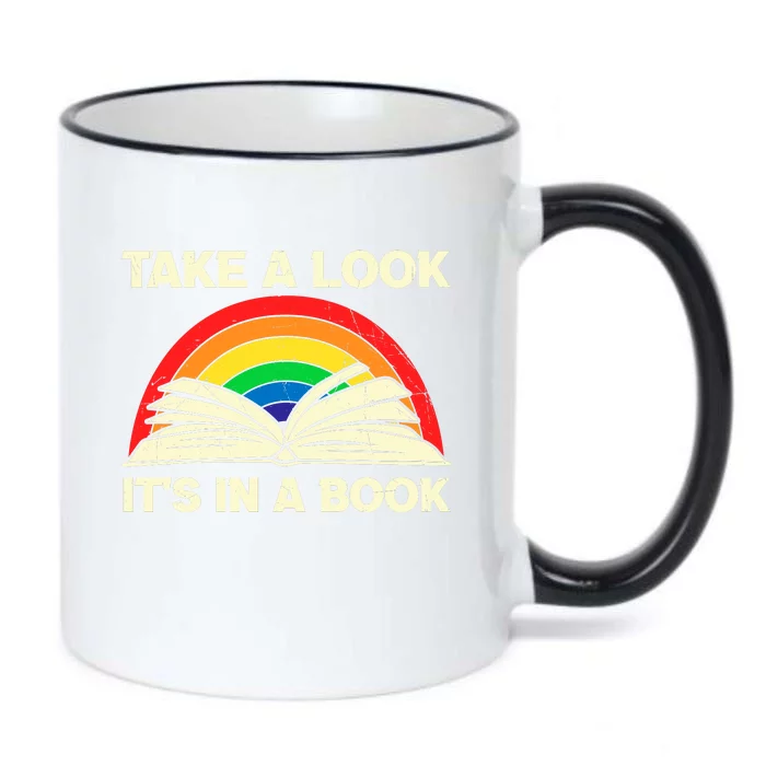 Rainbow Books Rainbow Reading Books Funny Book Lover Black Color Changing Mug